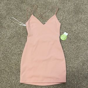 blush pink formal dress